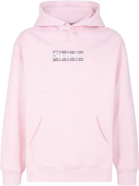 supreme burberry list|supreme burberry pink hoodie.